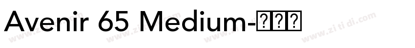 Avenir 65 Medium字体转换